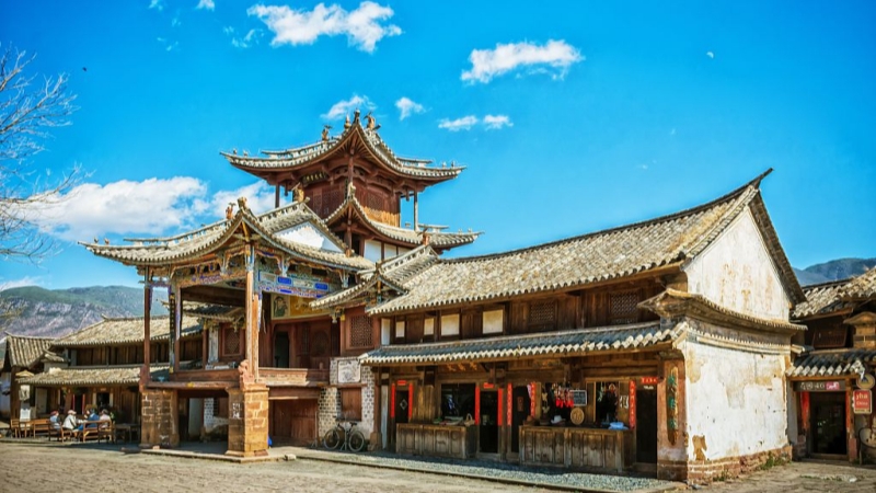 An ancient theater temple at Shaxi Ancient Town