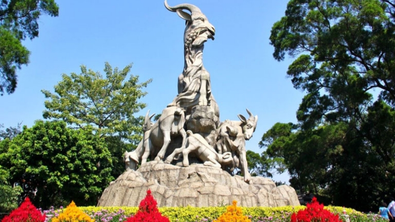 Five Rams Statue of the Yuexiu Park
