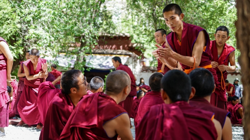 Monk Debates at Sera Monastery