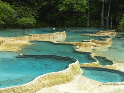 Five-Color Ponds in Huanglong