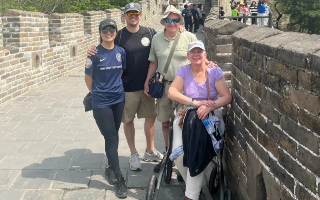 Clients at the Badaling Great Wall