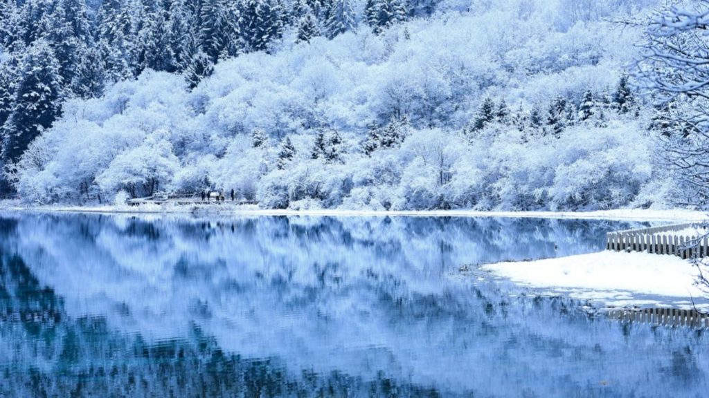 Jiuzhaigou Valley in Winter