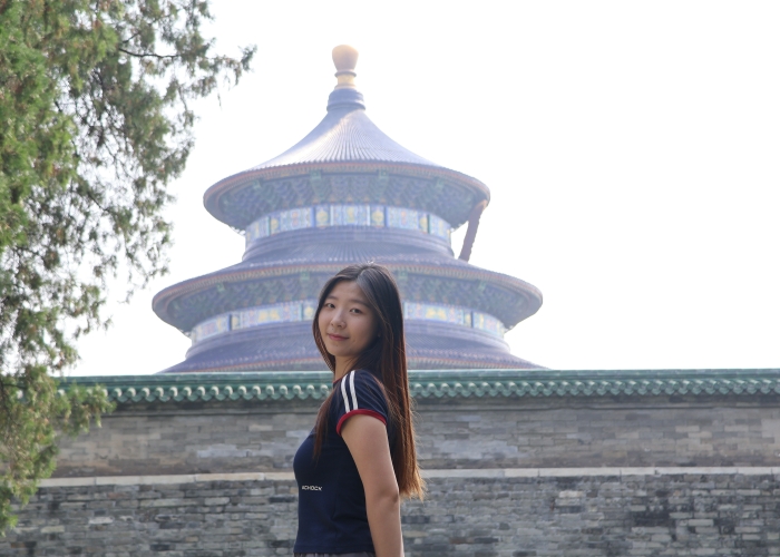 Mia at Temple of Heaven