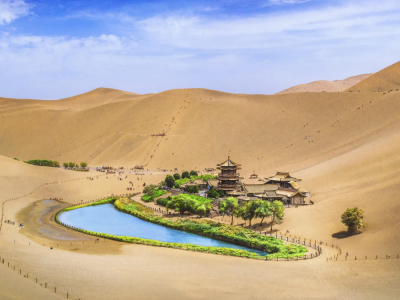 Mingsha Mountain And Crescent Spring, Gnasu