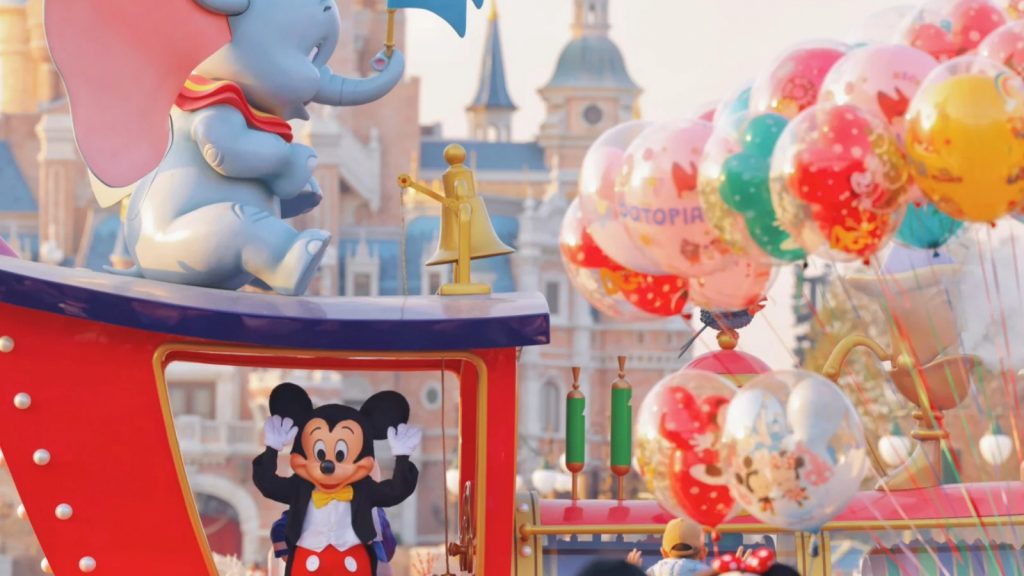 Pure parade magic with Mickey Mouse.