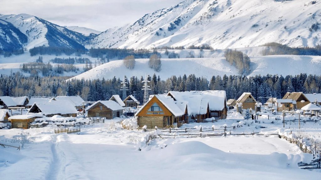 The Snowy Scenery of Altay