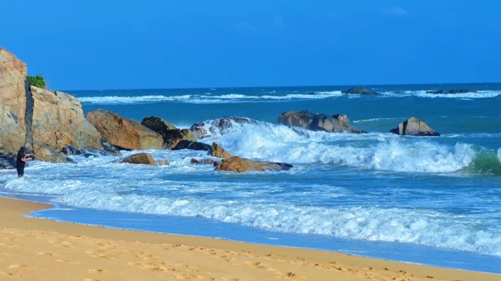 The seaside in Hainan during winter