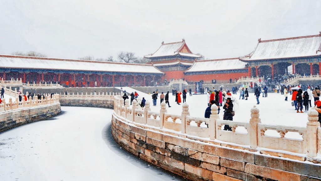 The Beauty of the Forbidden City in the Snow