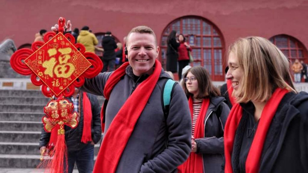 Australian Travelers Visiting Beijing during the Spring Festival