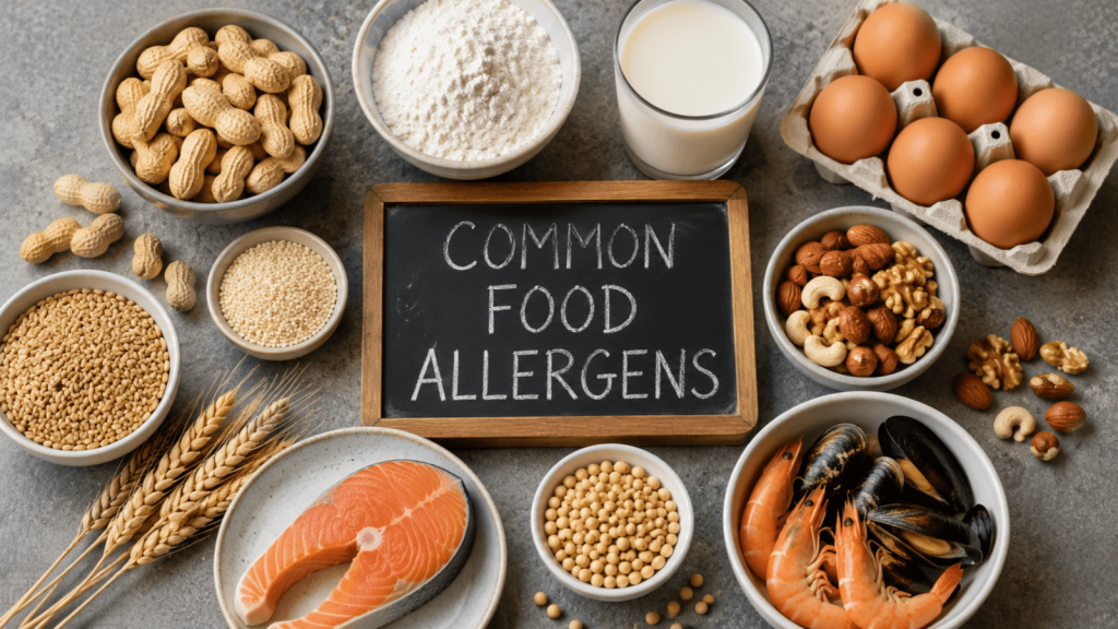 Common food allergens in daily life