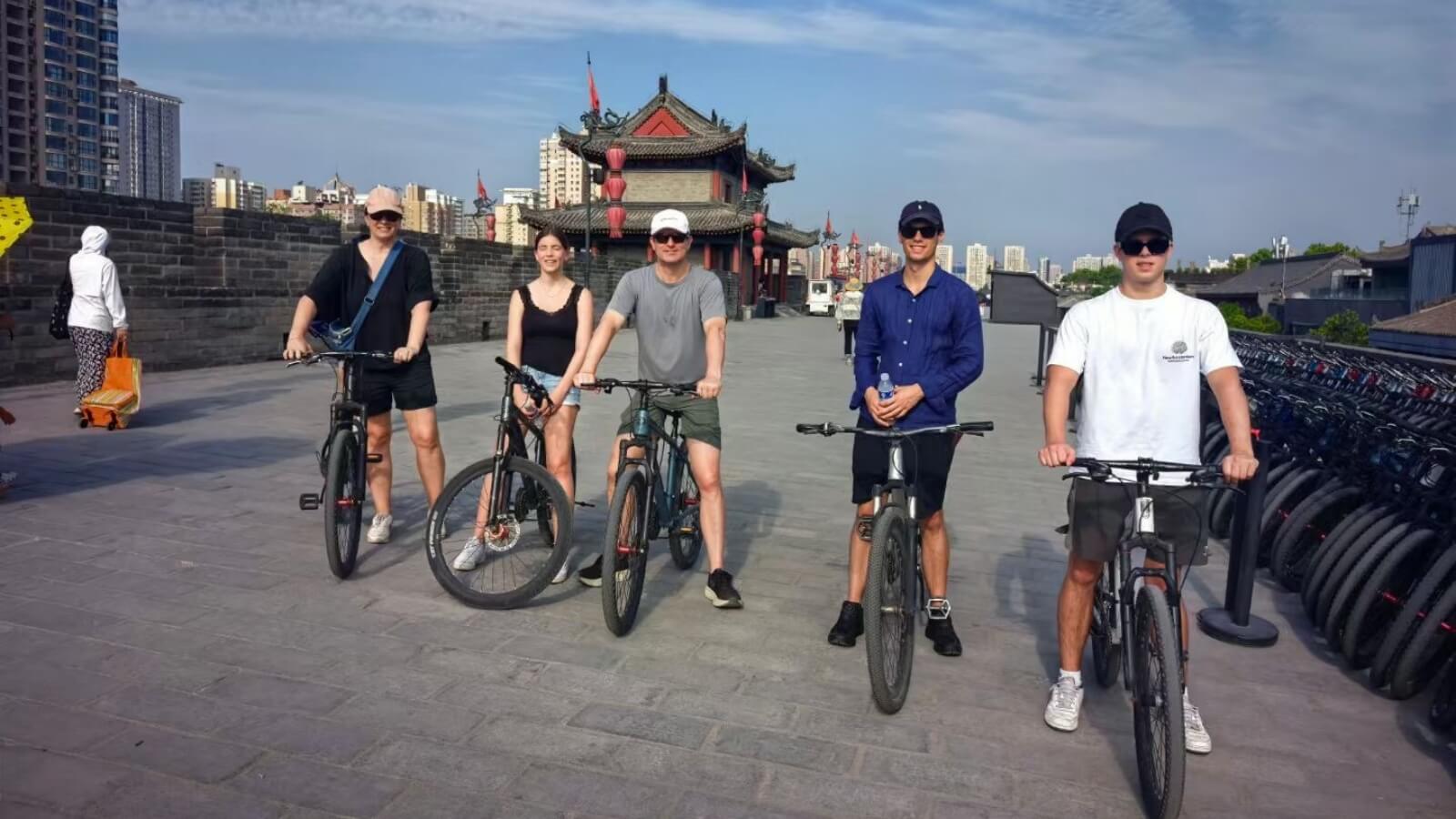 Cycling on the ancient City Wall