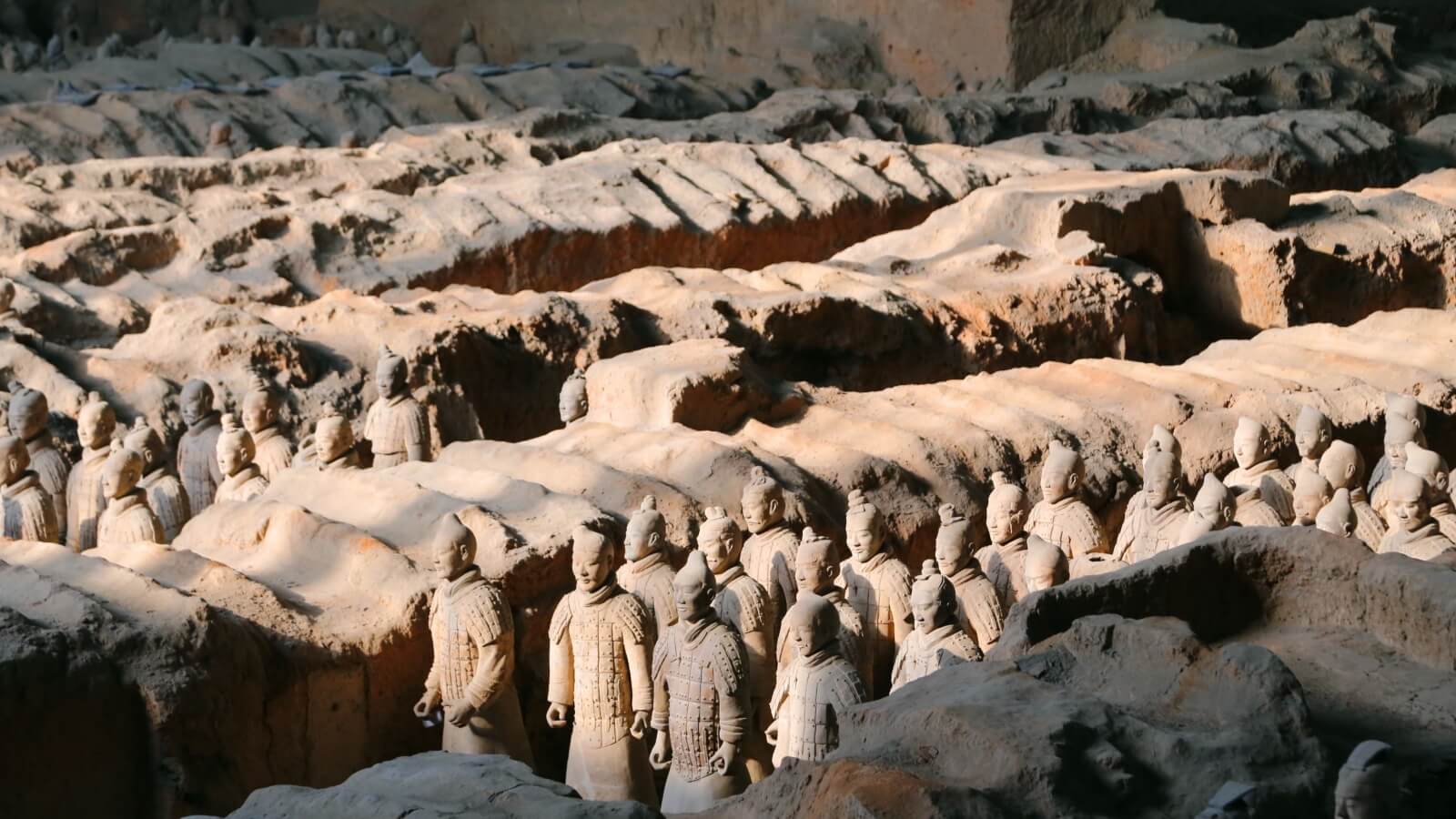 Different Terracotta Warriors in Pit 1